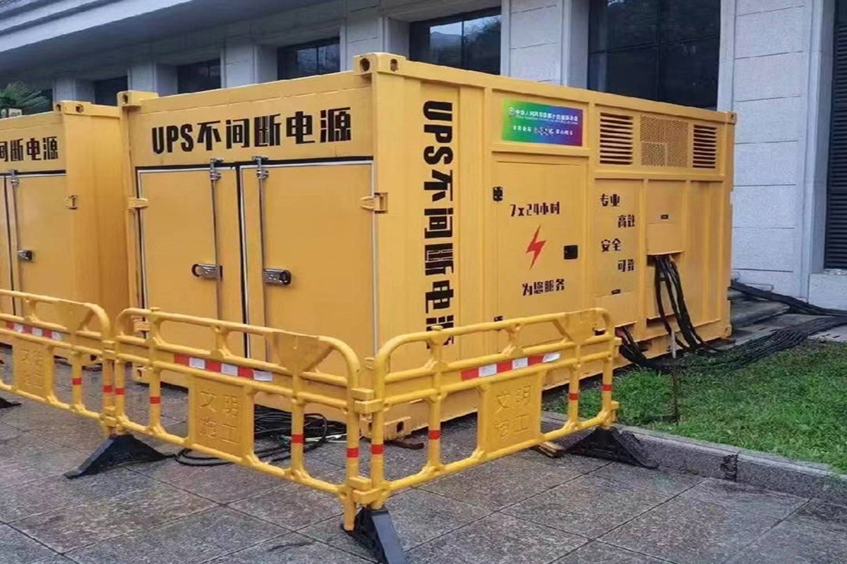 黔东南发电机租赁施工现场
